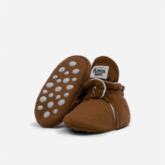 Kings & Rebels Booties Gamuza Gripper Cinnamon mit rutschfester Sohle