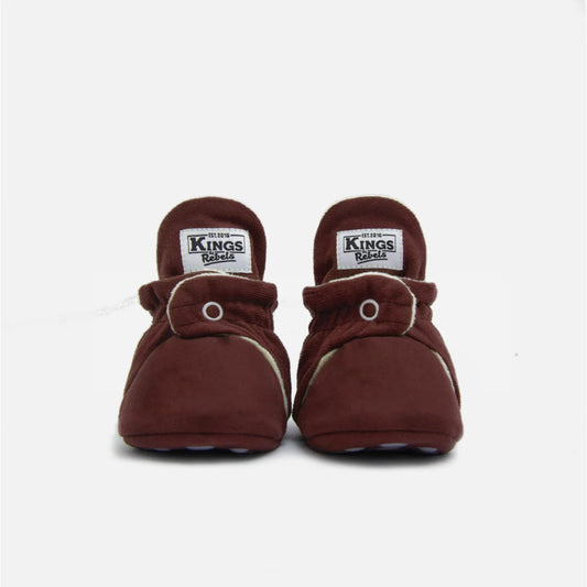 Kings & Rebels Booties Gamuza Gripper Cranberry, Paar in tiefem Beerenrot