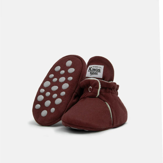 Kings & Rebels Booties Gamuza Gripper Cranberry mit rutschfester Sohle