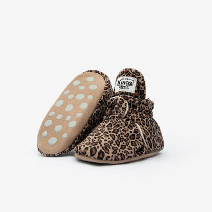 Leopard Druck Babystiefel mit Rutschfesten Sohlen für 12-24 Monate