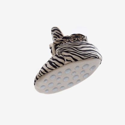 Zebra-Muster Babyschuhe mit rutschfester Sohle, ideal für 12-24 Monate