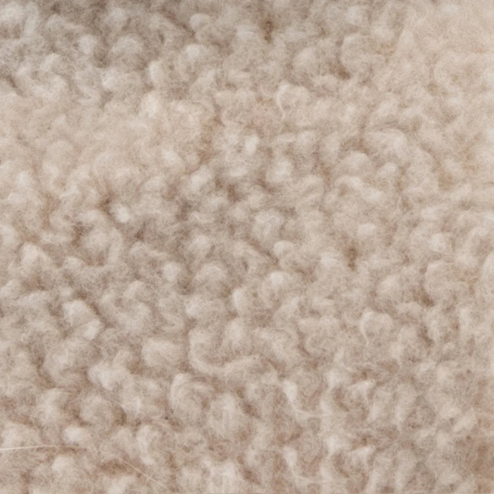 Cremeweißer Plüschteppich mit texturierter Faser für Booties Teddy 12-24 Monate Beige