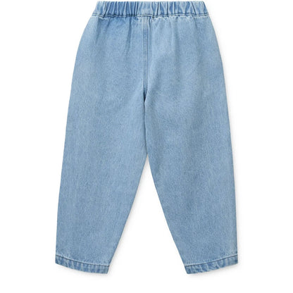 Borris Jeanshose in hellblauem Denim mit lockere Passform und elastischem Bund