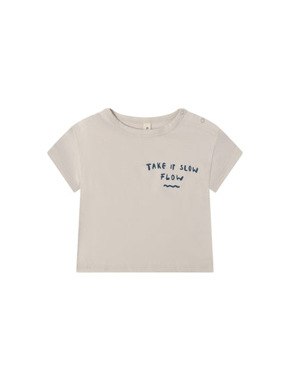 Boxy T - shirt | Take it slow Flow - Pullover