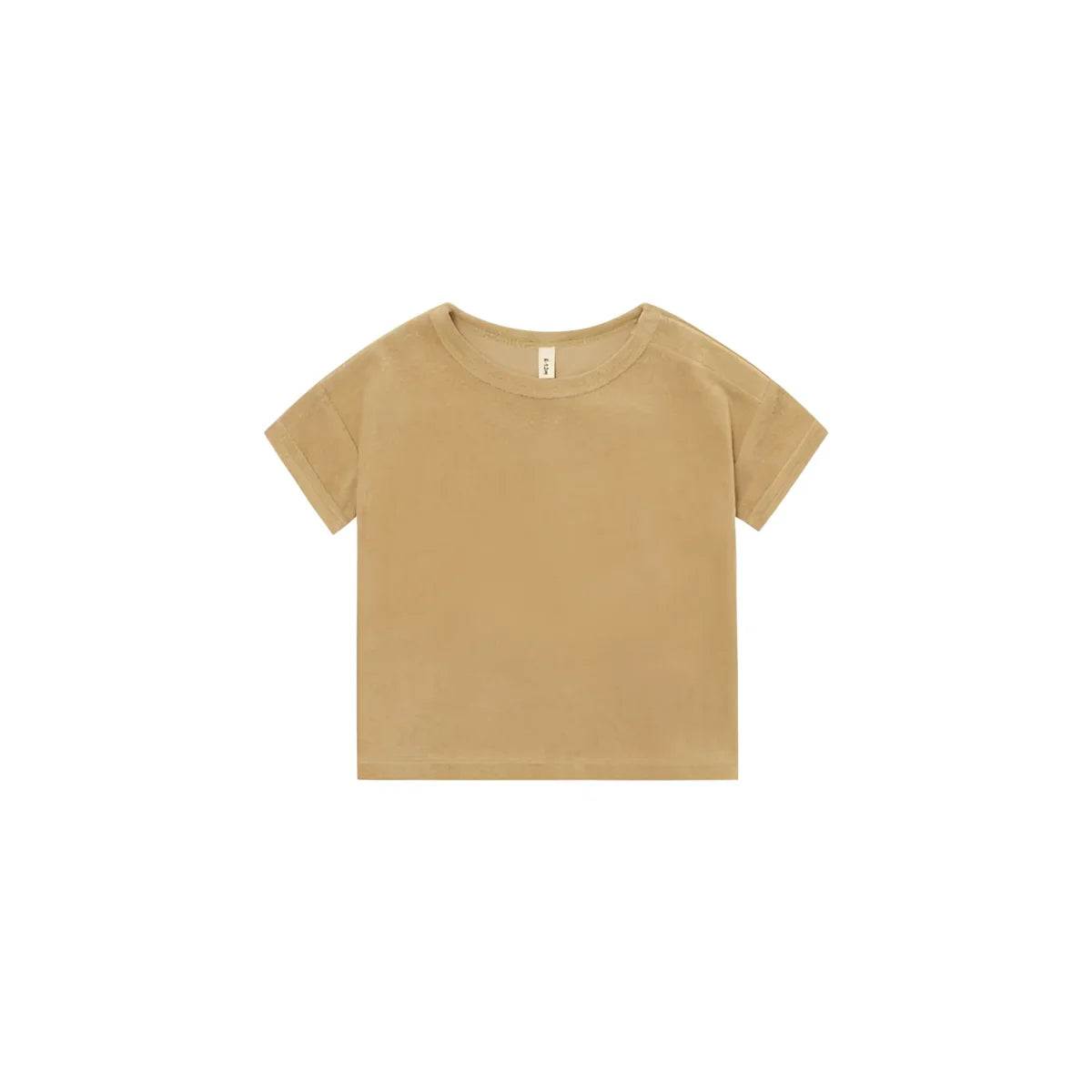 Boxy T-Shirt Wheat Terry, weiches beigefarbenes Short-Sleeve mit lockerer Passform