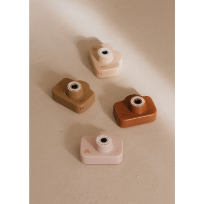 Vier keramische Kameramodelle in neutralen Farbtönen für Cam Cam Digitalkamera