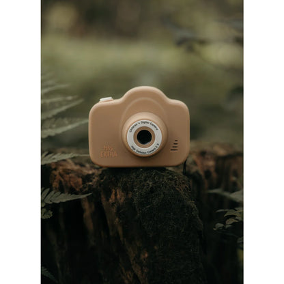 Rosa Spielzeugkamera mit silbernem Objektivring von Cam Cam für Kinder