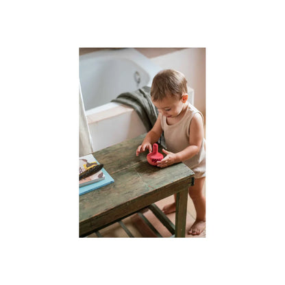 Rotes Silikon-Sauger für Babys aus Chill Pink Bird