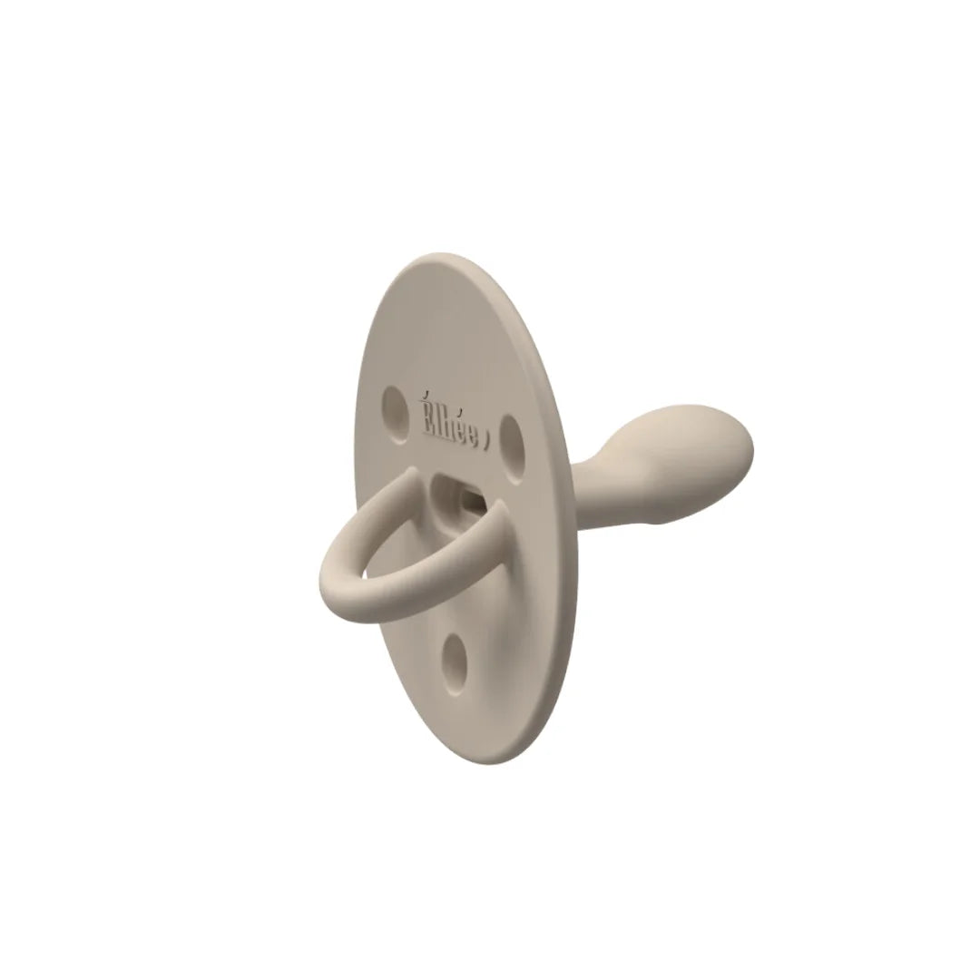 ChooChoo Schnuller 0-6 Monate Sand: cremeweißer mée Silikon-Schnuller