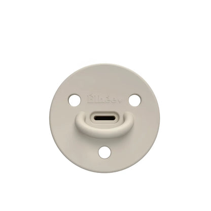 ChooChoo Schnuller Sand 0-6 Monate: Beige Silikon mit USB-C und 3 Löchern