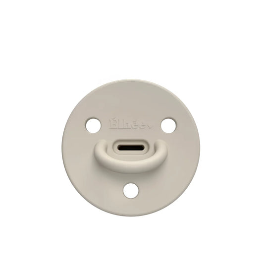 ChooChoo Schnuller Sand 0-6 Monate: Beige Silikon mit USB-C und 3 Löchern