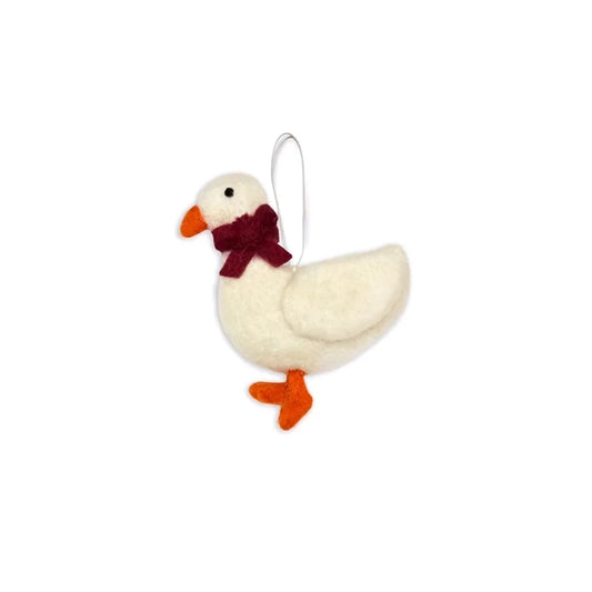 Gamcha Christbaumanhänger Gans mit Schleife