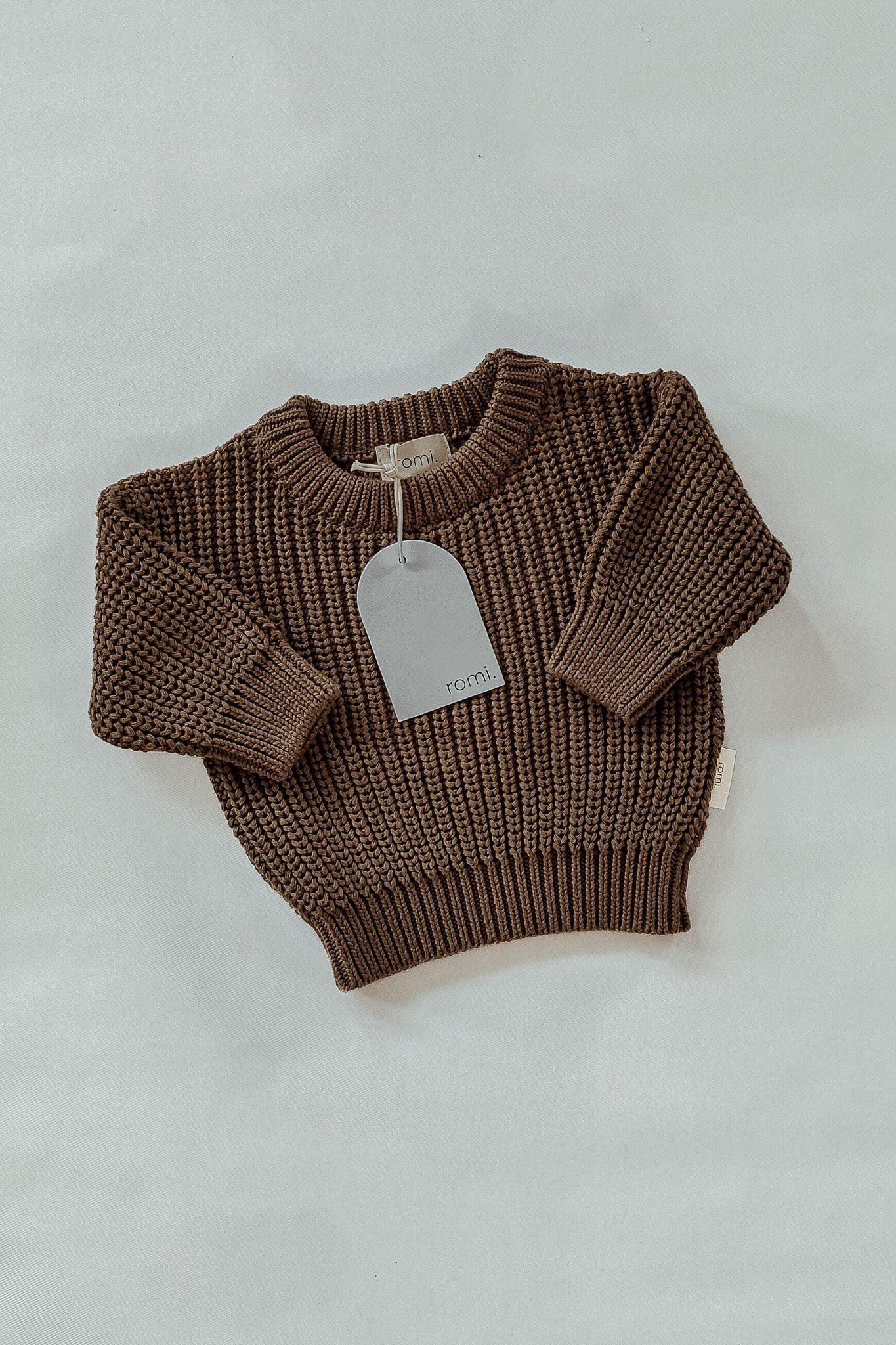 Chunky Knit Sweater | Coffee - Pullover