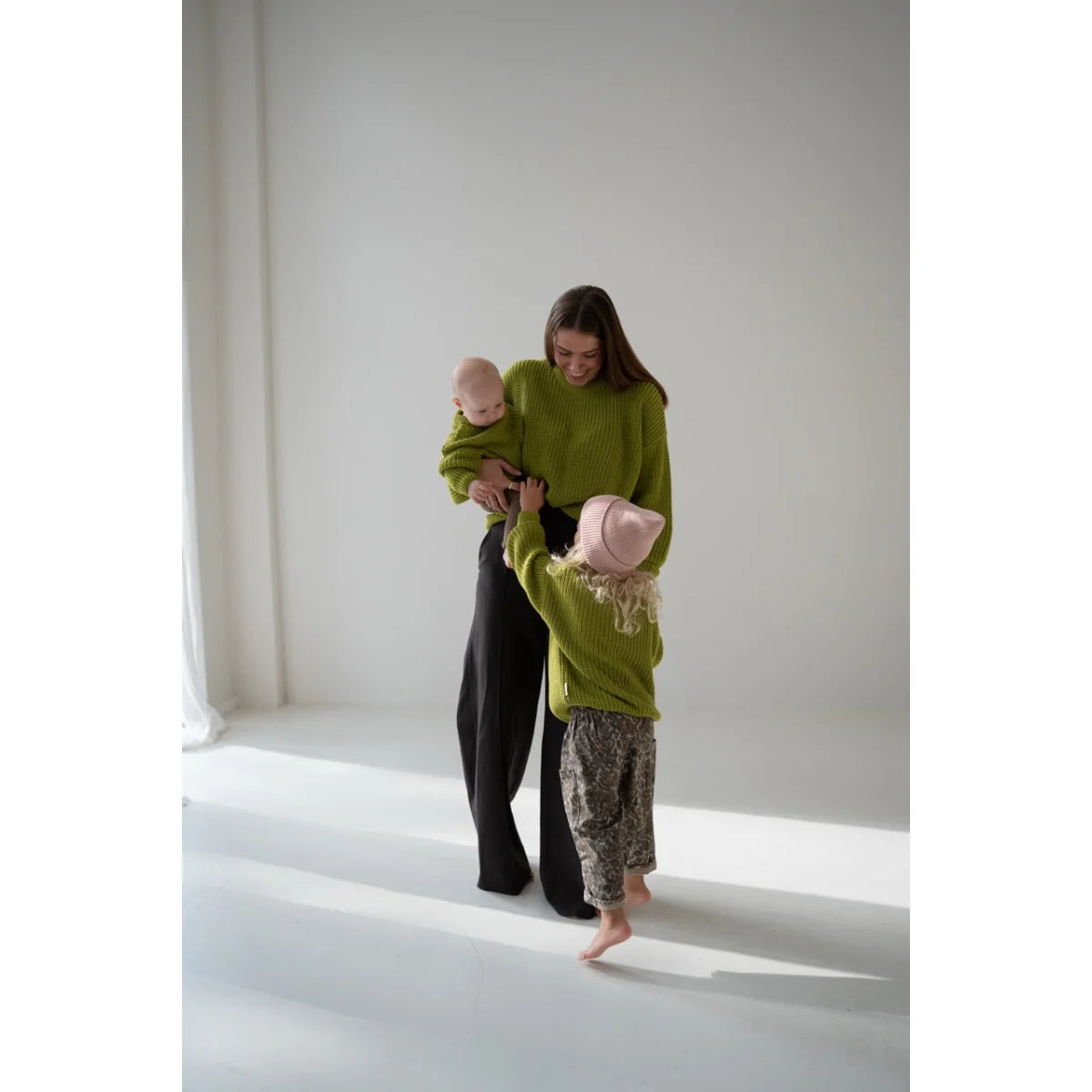 romi. Chunky Knit Sweater en Matcha