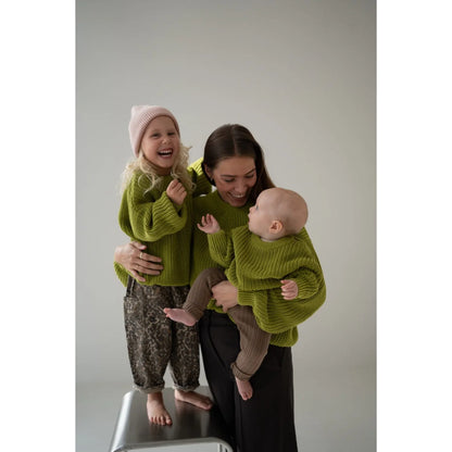 romi. Chunky Knit Sweater en Matcha