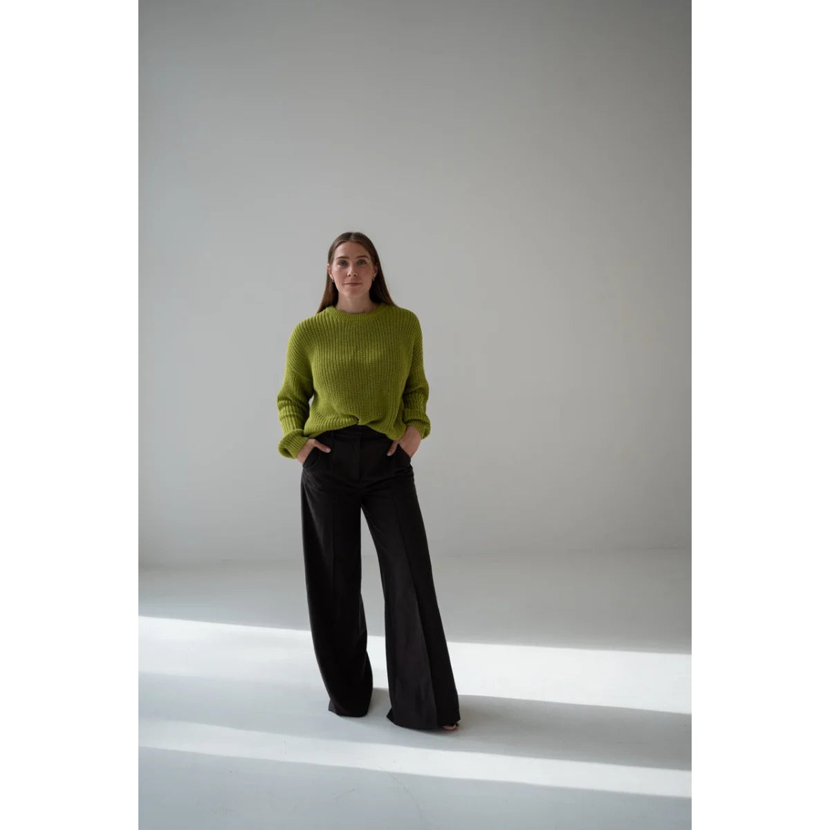romi. Chunky Knit Sweater en Matcha