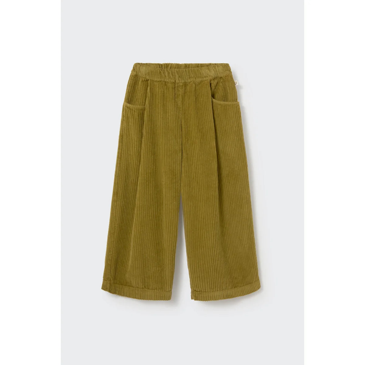 Cozmo Cordhose Aura in Green mit weitem Bein