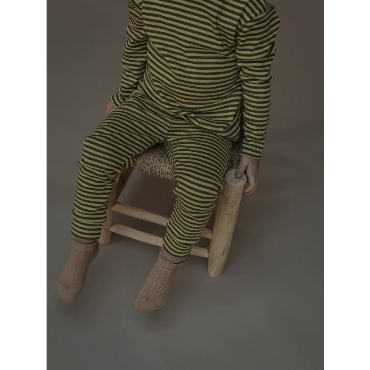 Cuffed Leggings | Chicory Stripes