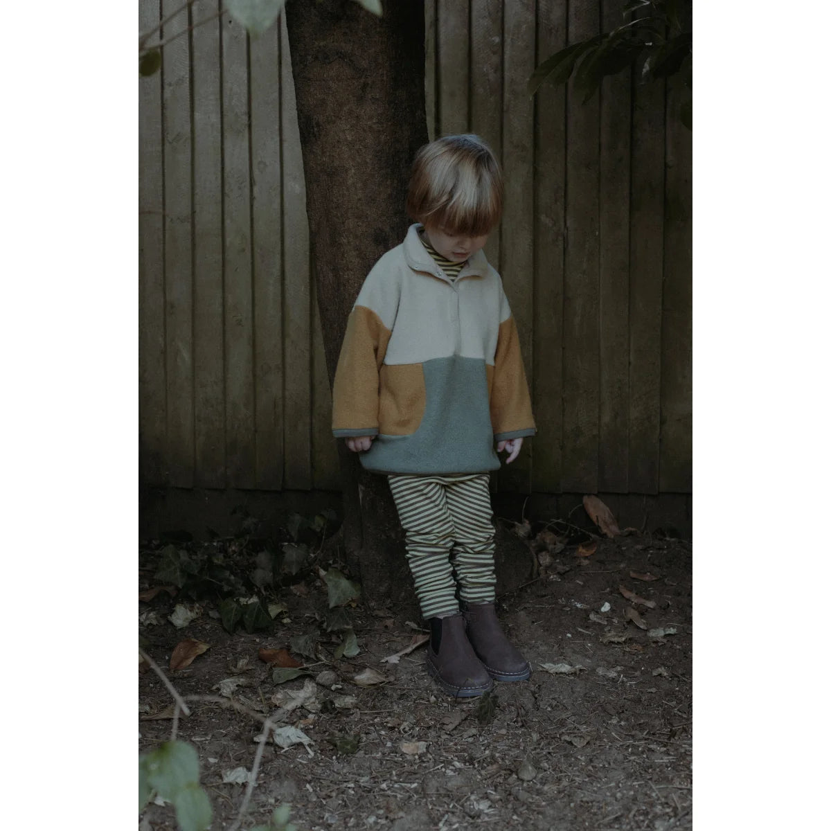 Cuffed Leggings | Chicory Stripes