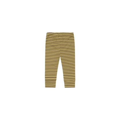 Organic Zoo Cuffed Leggings Chicory Stripes Bündchen