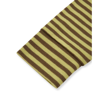 Organic Zoo Cuffed Leggings Chicory Stripes