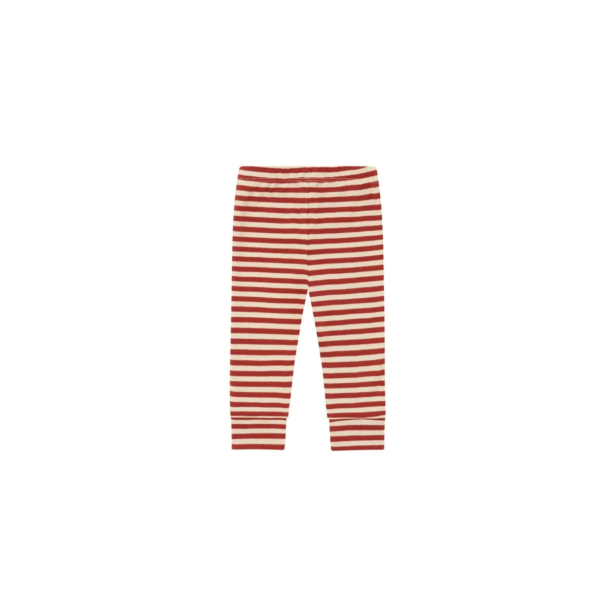 Organic Zoo Cuffed Leggings Paprika Stripes Bündchen