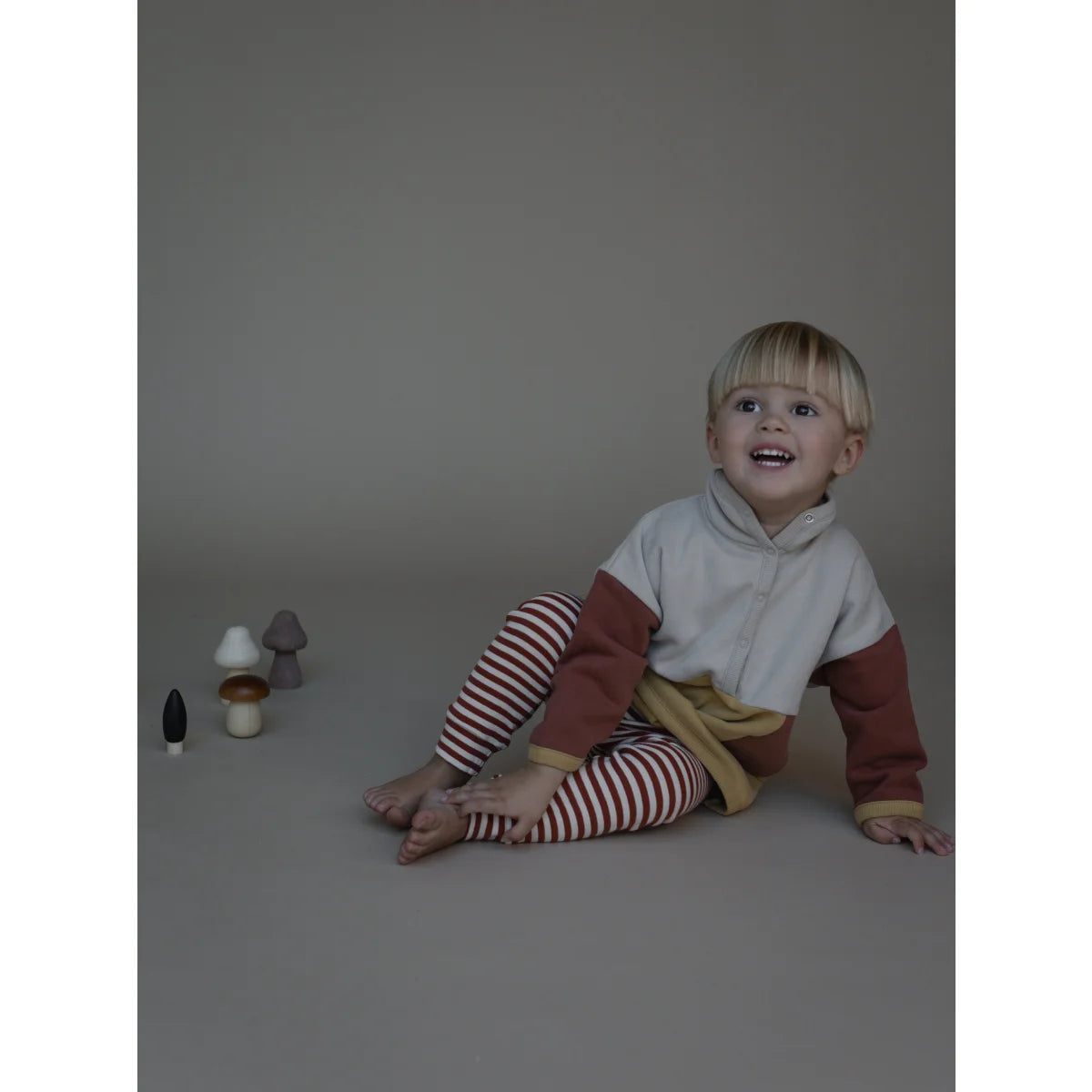 Cuffed Leggings | Paprika Stripes
