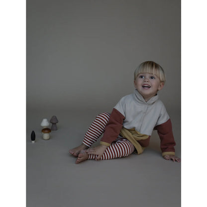 Cuffed Leggings | Paprika Stripes