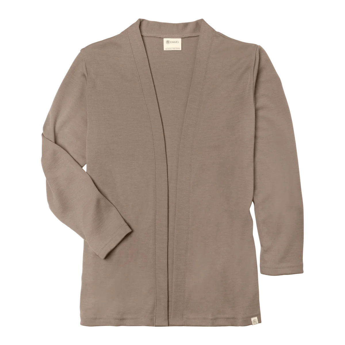 Engel Damen-Cardigan aus Merinowolle und Seide in Sand