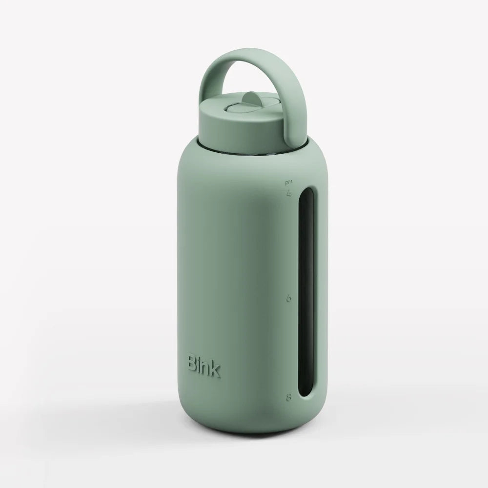 Mintgrüne Day Bottle 800ml mit Griff und durchsichtigem Sichtfenster