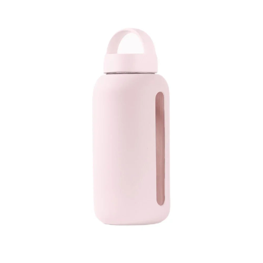 Pale pink Day Bottle | Shell with transparent vertical stripe for stylish hydration