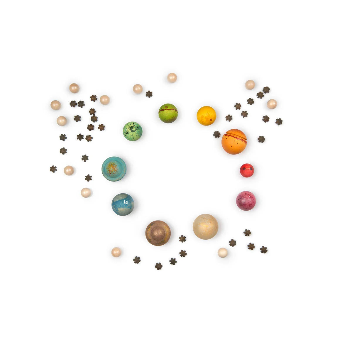 Grapat Dear Universe Holzplaneten in verschiedenen Grössen und Farben