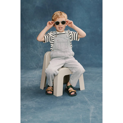 Kind gestreifte Latzhose Navy Creme in Calista Baby Kinderzimmer Kit