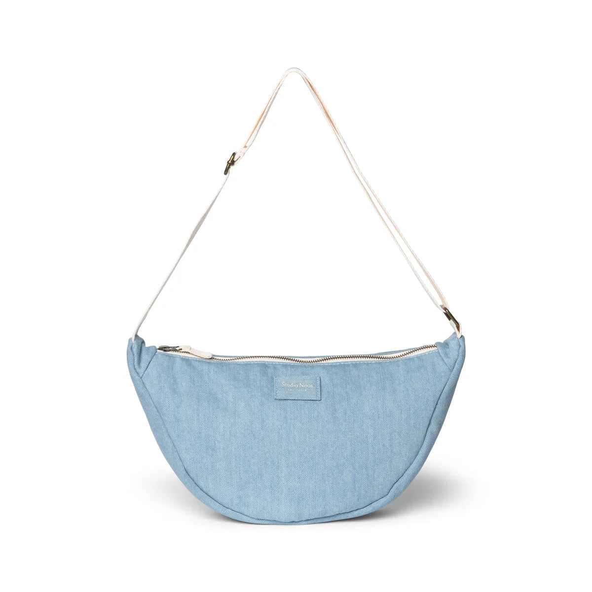 Helles blaues, halbmondförmiges Schultertasche im Denim Adult Fanny Pack