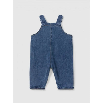 Snug Denim-Latzhose mit Stickerei in Indigo – Ansicht 2