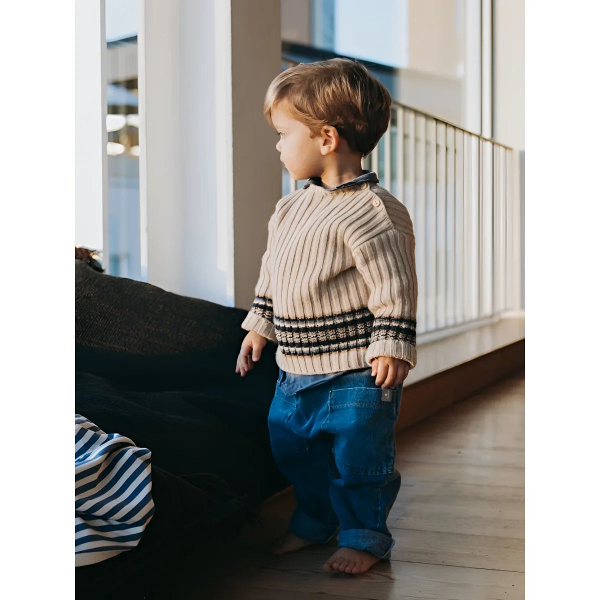 Snug Denim-Schlupfhose in Indigo – Ansicht 3