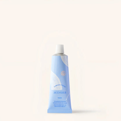 Lightblaue tube minois paris windelcreme 50 ml mit weißem deckel und minimalistischer gestaltung