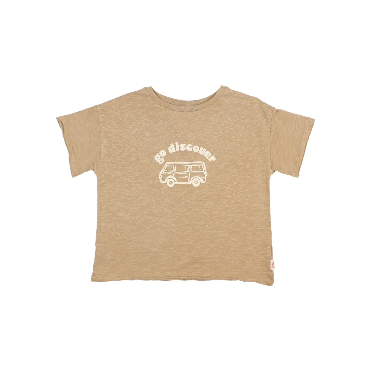 Nachhaltige Babykleidung Schweiz: Discover T-Shirt Rib Collar mit Discovery-Print
