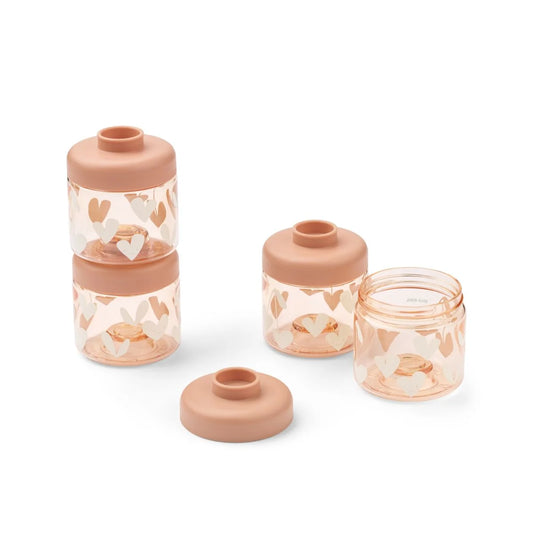 Dominique Babynahrungsboxen Sweethearts Pale Tuscany: Rosegold Herzen-Set