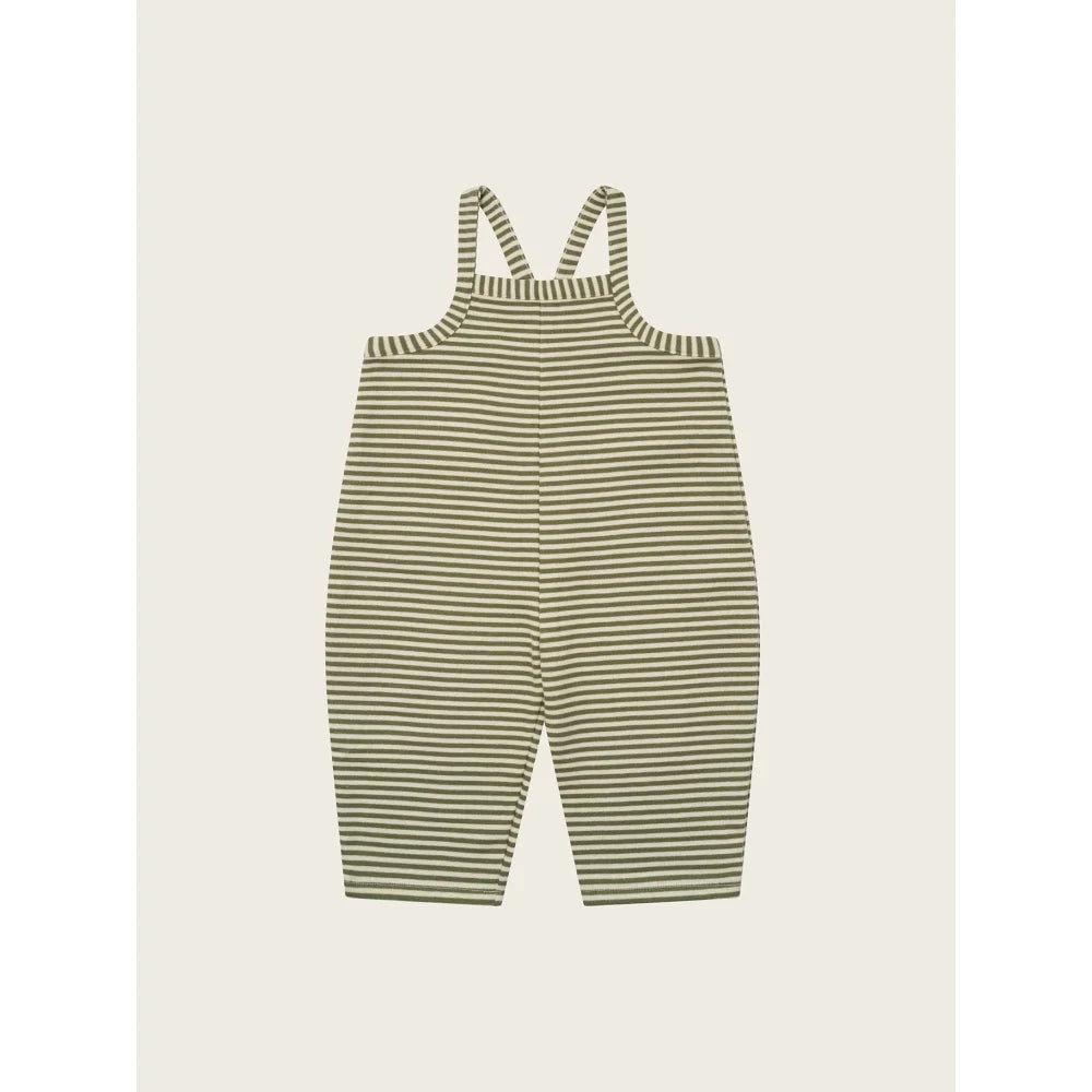 Streifen Baumwoll-Babykleidung Dungarees Latzhose Fern Streifen