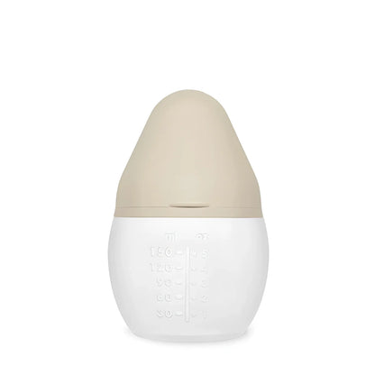 Élhée Babyflasche Sand 150 ml oder 240 ml, matt beige Deckel