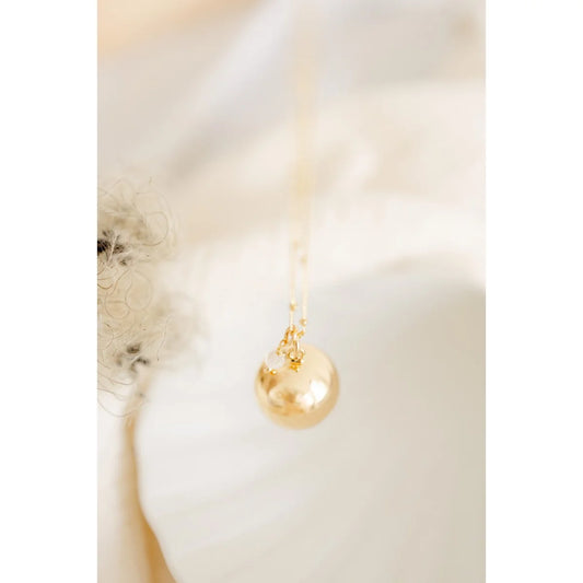 EQUILIBRE Schwangerschaftsbola mit Mondstein gold, volle Mond-Ästhetik