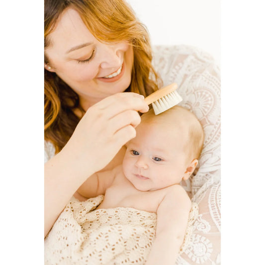 Weiches Holz-Babypinselset Mein erstes Frisur-Set mit sanften Borsten