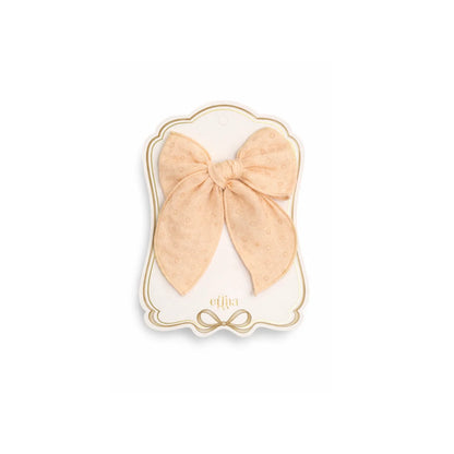 Mrs Ertha Fable Bow Clip Neutral Dots Haarschleife auf Karte