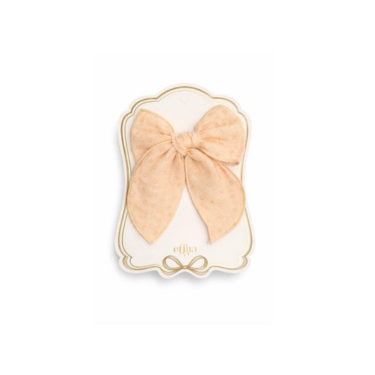 Mrs Ertha Fable Bow Clip Neutral Dots Haarschleife auf Karte