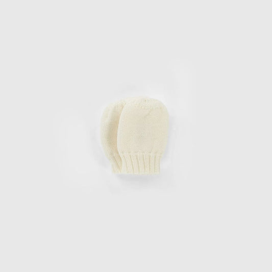 Kico Label Fäustlinge für Babys aus Merinowolle in Natur