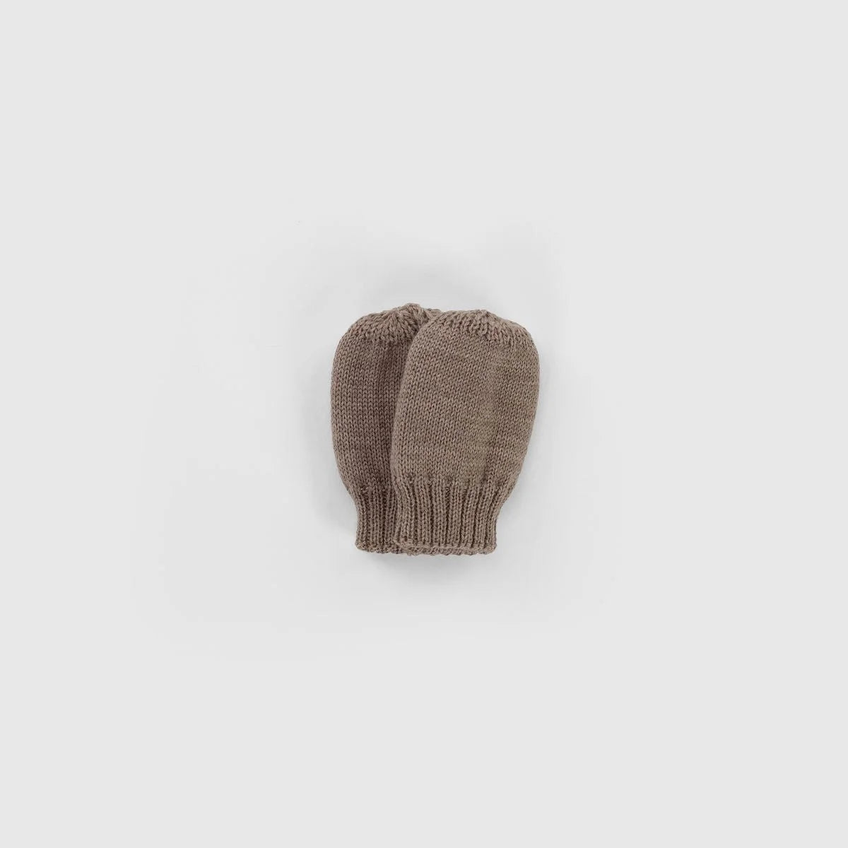 Kico Label Baby-Fäustlinge aus Merinowolle in Taupe