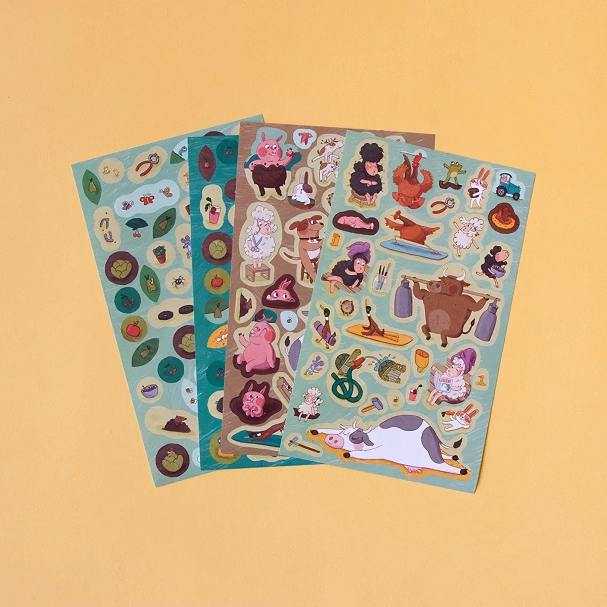Farmtastic World Poster + Stickers von Londji
