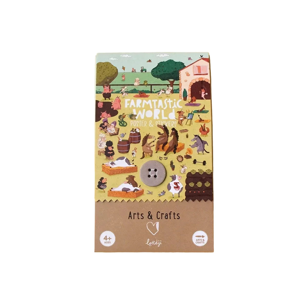 Farmtastic World Poster + Stickers von Londji