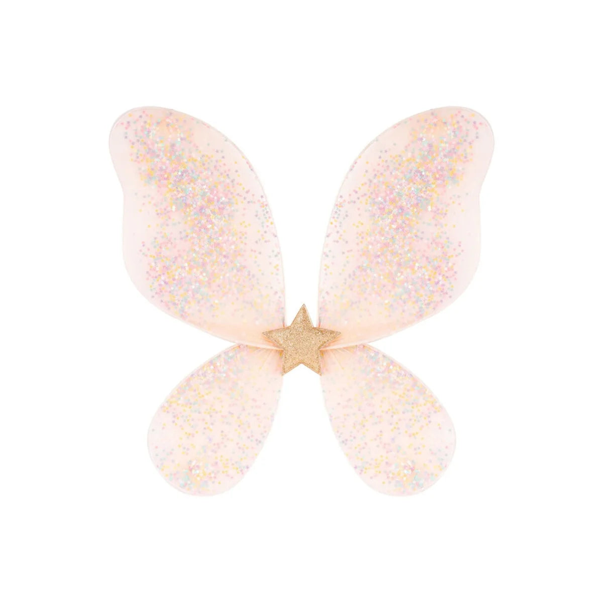 Feenflügel Darcy in Pastellrosa Glitzer mit Goldstern - Billy loves Audrey